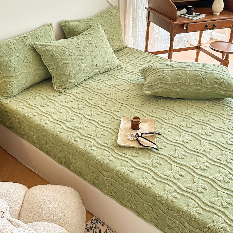 1 шт. простыня на резинке зимняя простыня однотонный покрывало теплое постельное белье эластичные чехлы для матрасов sabanas para cama (Нет наволочки)