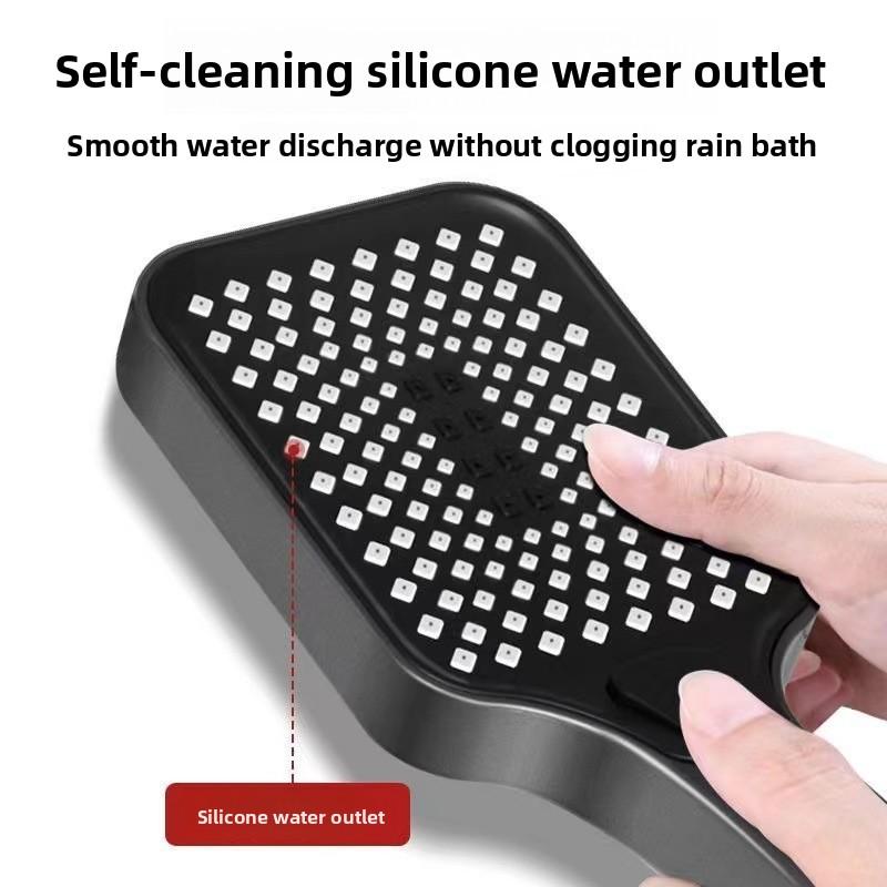 Душевая лейка высокого давления ABS Квадратная Дождевой спрей Ручная лейка для душа для ванной