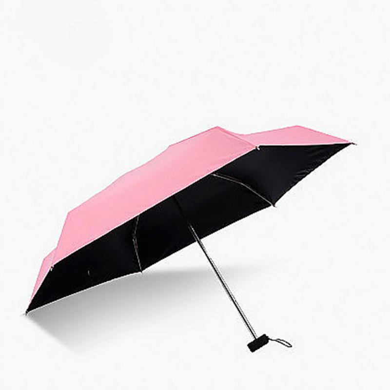 Foldable Cute Mini Umbrella Portable Windproof Rain Women Umbrellas Beach Pocket Parasol Folding Sun Umbrella Easily