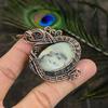 Dendrite Opal Handmade Copper Wire Wrap Jewelry Pendant 2.56" u5A41