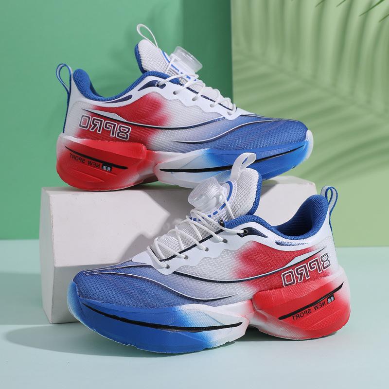 Новые легкие спортивные кроссовки для девочек с нескользящей подошвой и вращающейся пряжкой - Детские беговые кроссовки Chitu 8pro