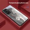 Чехол для телефона из черного закаленного стекла Trompe L'oeil Bear для Samsung Galaxy A15 5G 54 4G 51 50 24 35 90 71 12 51 53 52S 80 22 34