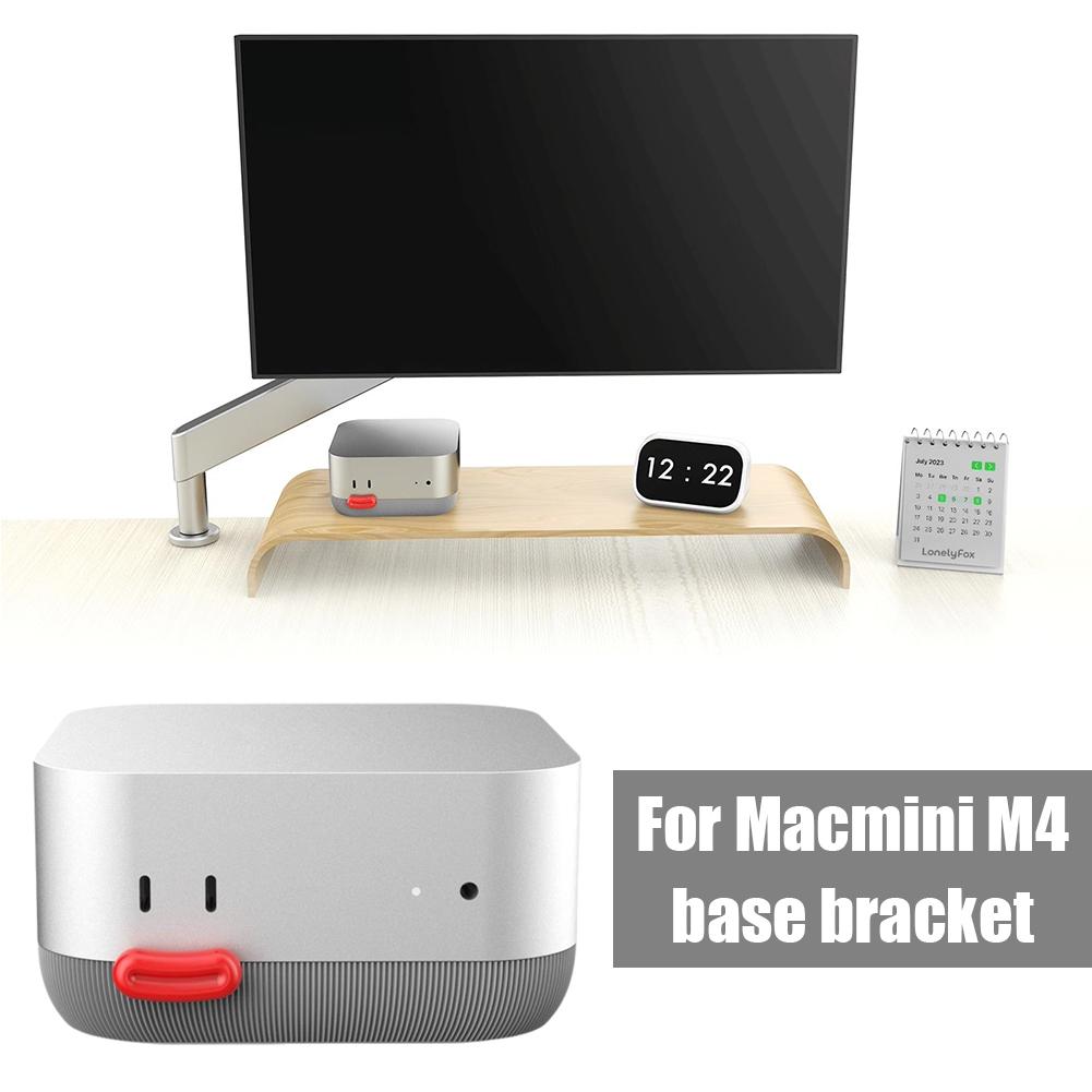 Охлаждающая подставка кронштейн для Apple Mac Mini M4 Кнопка питания для Mac кронштейн 3D милый передний Creative E5Y2