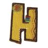 Iron-on Embroidered Patch Letter H 3 Cm