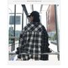Кардиган, клетчатая рубашка, женская, с длинными рукавами, свободная куртка, рубашка