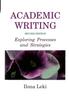 The Academic Writing : Exploring Processes and Strategies Book