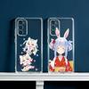 Б/у P-Pekora H-Hololive Милый Чехол для Телефона Для Samsung Galaxy S24 S25 S23 S22 S21 Plus S24 S25 Прозрачный Чехол