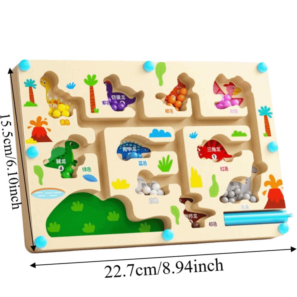 Wooden Board Magnetic Maze Toy Color Sorting Number Maze Toy  Puzzle Practice