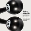 MEINL Percussion Plastic Egg Maracas (Pair) in Black (PEMBK)