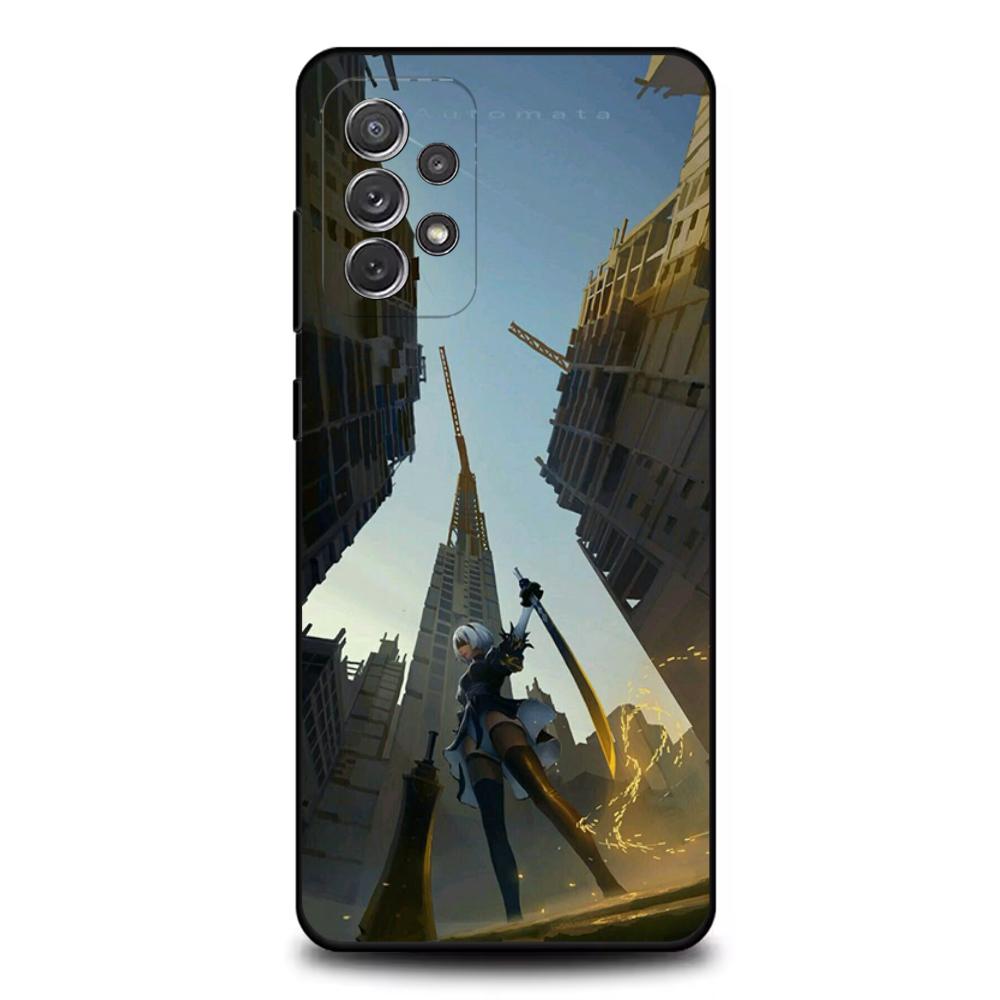 Чехол для телефона NieR A- Automata 2B Для Samsung S25, S24, S21, S22, S23, S30, Ultra, S20, Plus, Fe, Lite, Note, 10, 9, 5G Черный