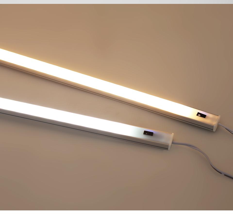 50CM /40CM /30CM LED Bar Light 12V Hand Waving Sensor Lamp Indoor Rigid Strip Under Cabinet Kitchen Lighting