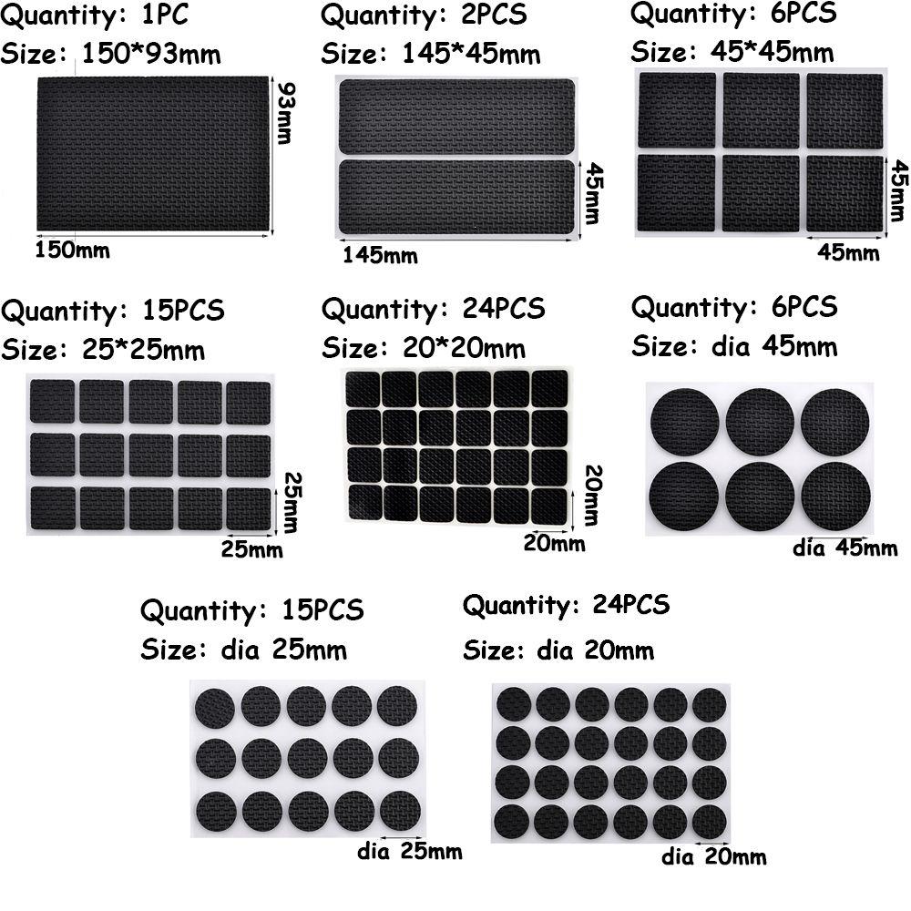 Soft Self-adhesive Table Bumper Floor Protector Anti-slip Mat Furniture Leg Pads Anti Noisy