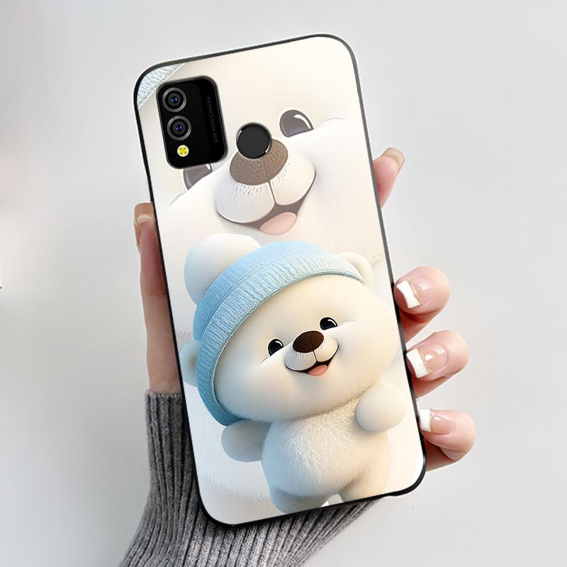 Case For BLU J9L Phone Case Luxury Cute Love Rabbit Cartoon Funny Pattern Cover Shell Black TPU Soft Silicone Protective Casing