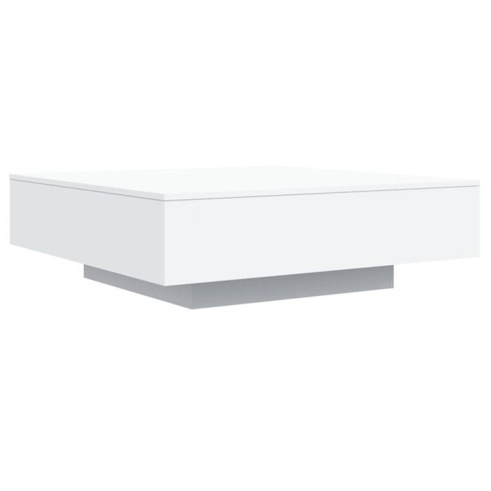 VidaXL Table basse blanc 100x100x31 cm bois d'ingénierie 836595