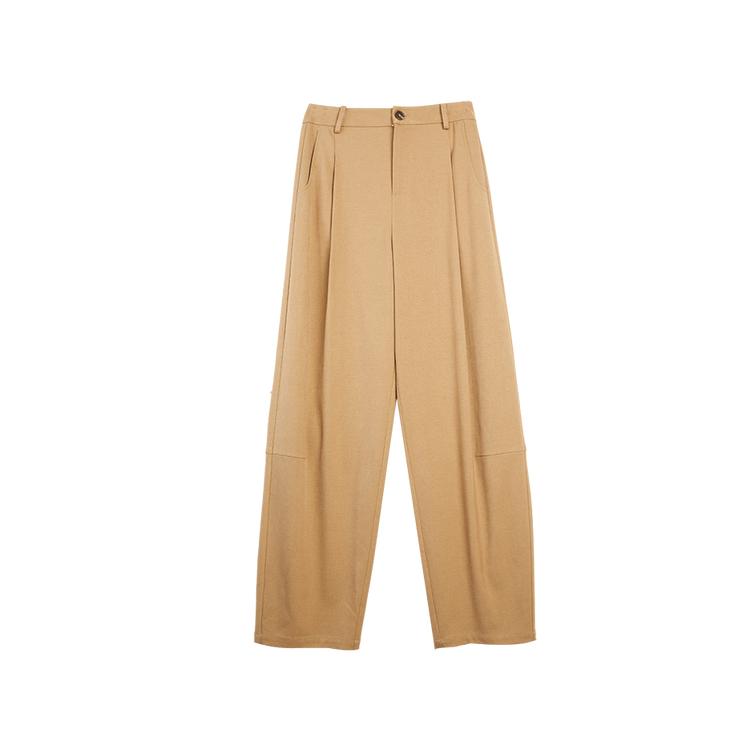 ELLE French Style Loose Fit Versatile Slimming Commuter Floor-Length Banana Wide-Leg Straight Pants Women pants EK63138