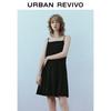 UR Women's Pleated Square Neck Cami Dress