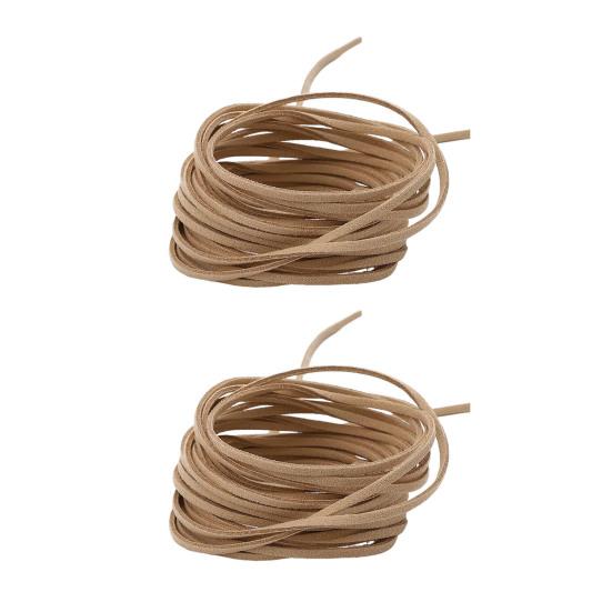 2 шт. бархатной веревки длиной 4 м и шириной 3 мм бархатный шнур для самостоятельного изготовления шнурков для обуви, изготовления ювелирных изделий, ремешков, ожерелий, браслетов, плетеных веревок