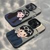 High-End Cartoon Couple Phone Case for Apple 16, 15 Pro Max, and 14