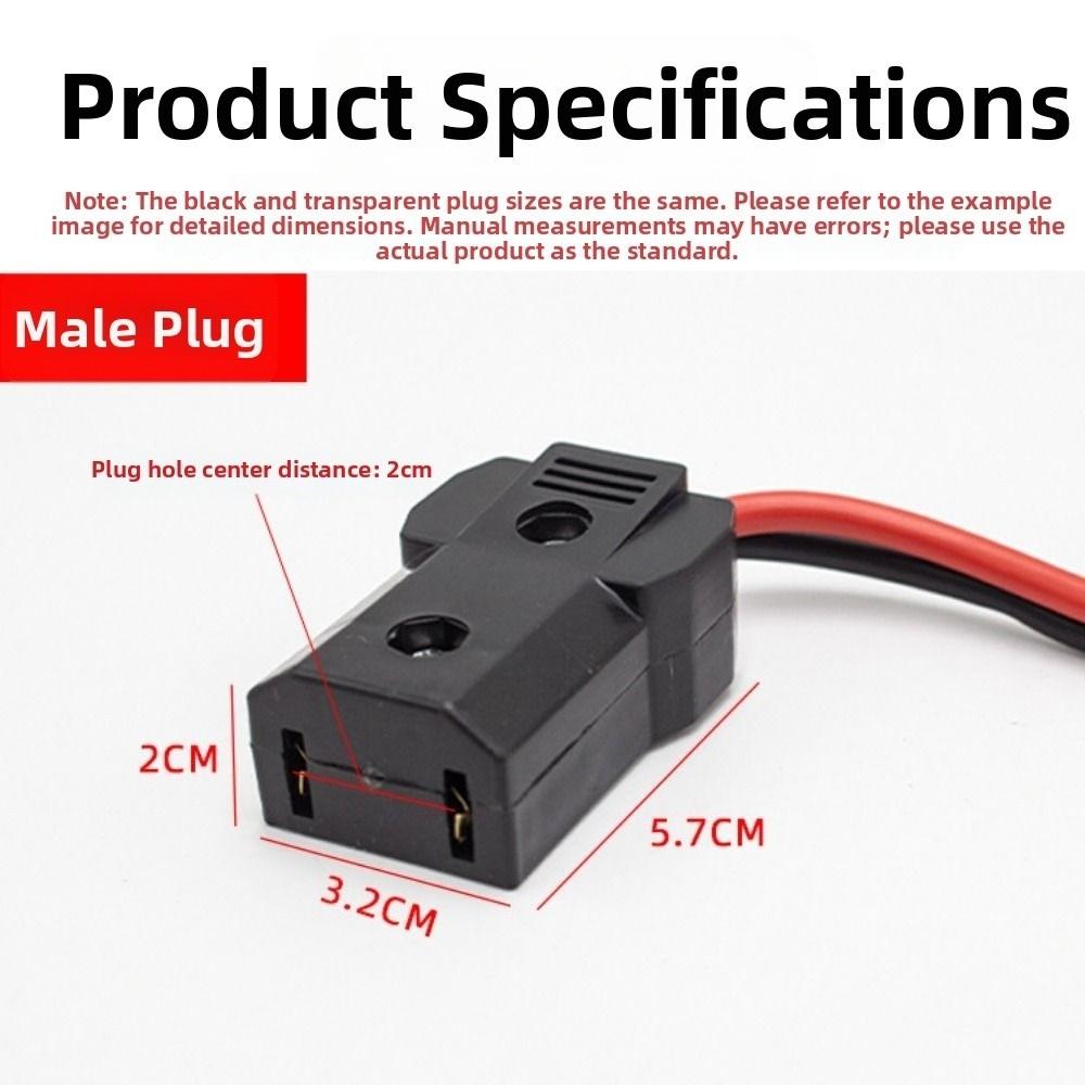 Waterproof Electric Vehicle Scooter Charging Universal Tricycle Battery Charger Plug Accessory