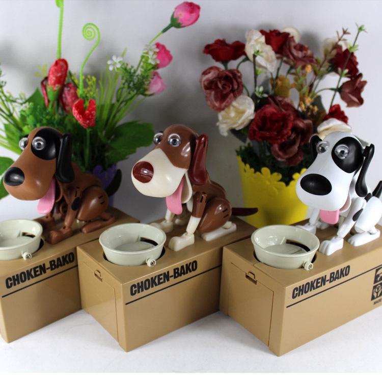 Оригинальная электрическая игрушка-копилка в виде щенка, поедающего монеты, для детей