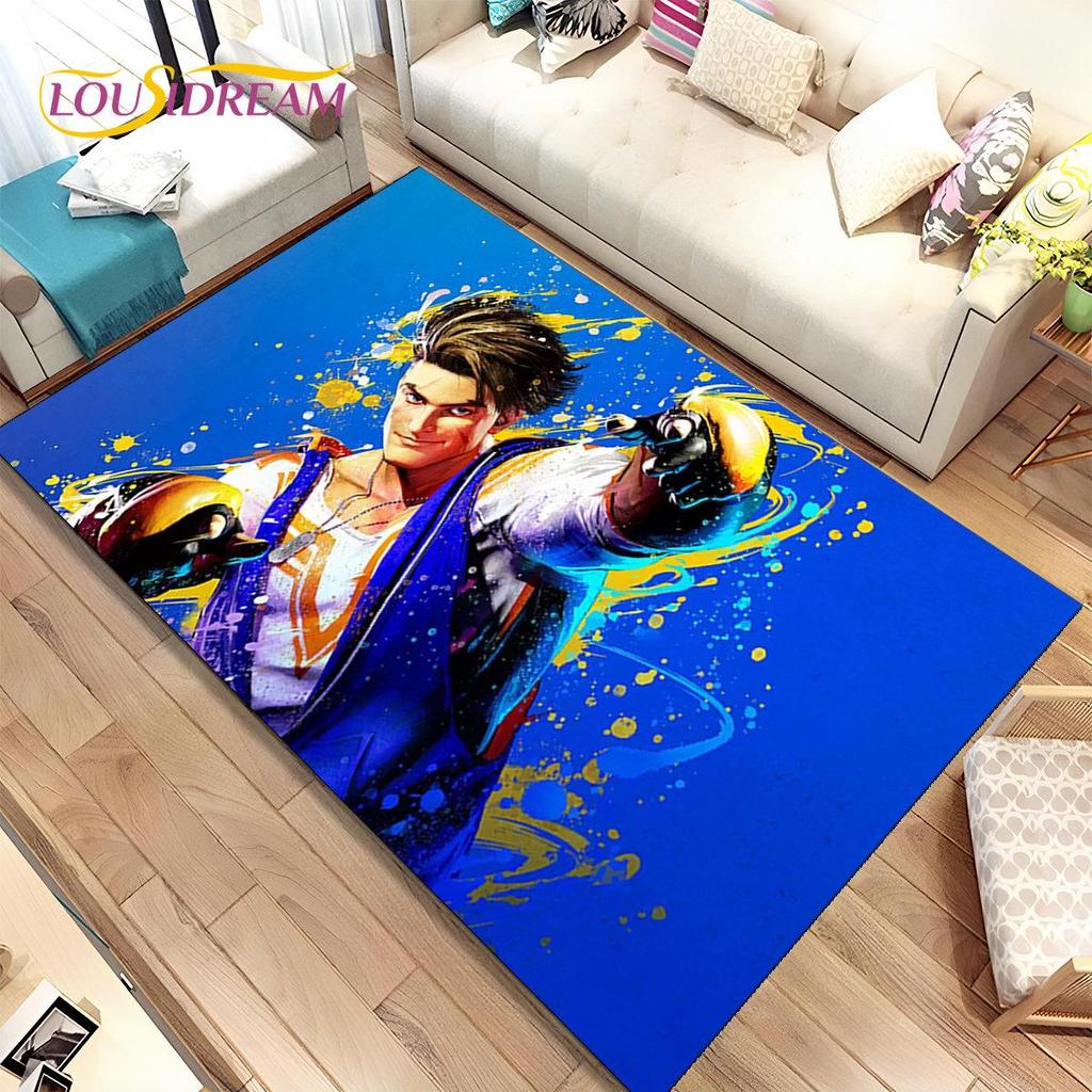Коврик Street Fighter в стиле ретро, ​​коврик для геймера, коврик для гостиной, спальни, диван, коврик для украшения, детский нескользящий напольный коврик