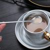 Кофейная ложка из нержавеющей стали, с длинной ручкой и декором в виде бычьей головы, многофункциональная ложка для размешивания кофе, молочного чая, йогурта, джема