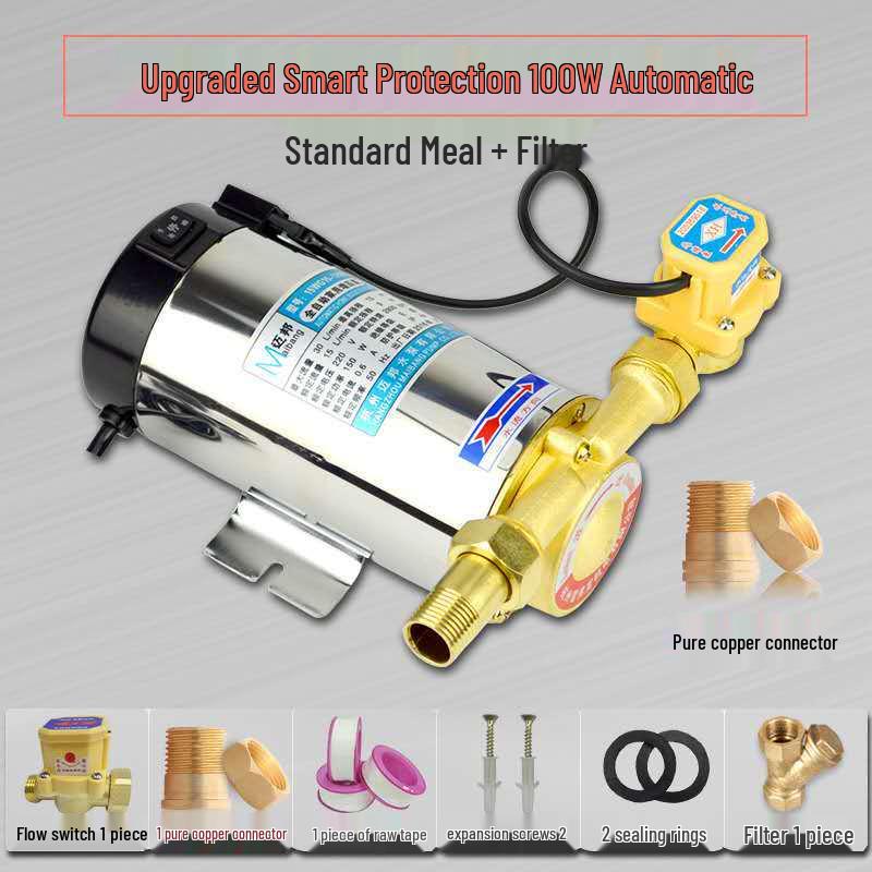 Автоматический бустерный насос из нержавеющей стали для горячей и холодной водопроводной воды: 90/100/120/150 Вт Нагреватель для трубопровода для всего дома.