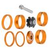 6Pcs Bike Headset Spacer Aluminium Alloy   Handlebar Stem Spacers for Mountain Bike