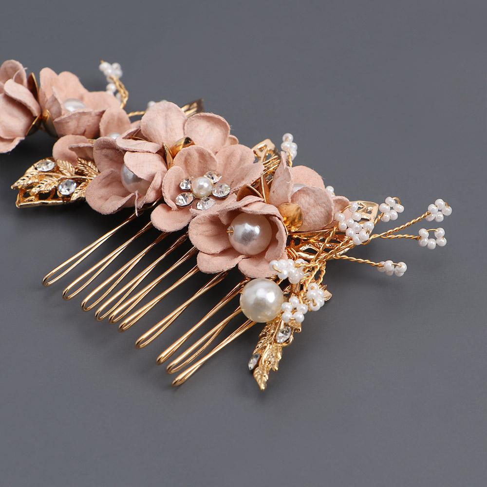 Headpiece Handmade Flower Bridal Wedding Headwear Hair Jewelry Bridal Hair Accessories Hair Comb