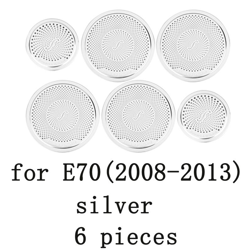 Автомобильный стереодинамик с левым рулем и правым рулем, наклейка на дверь, чехол для BMW X5 E70 F15 2008-2018, отделка из нержавеющей стали, автостайлинг, авто