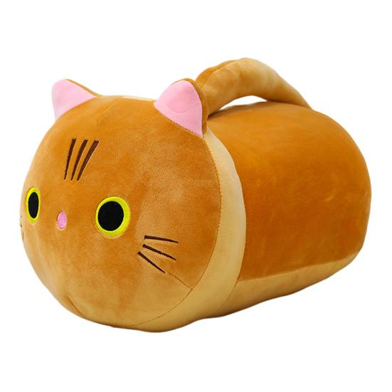 Кукла-кошка Плюшевая игрушка Снятие стресса Мягкая Пушистая ПП Хлопок Ткань Обнимательная Подушка-животное Кукла Уютная Сенсорная игрушка