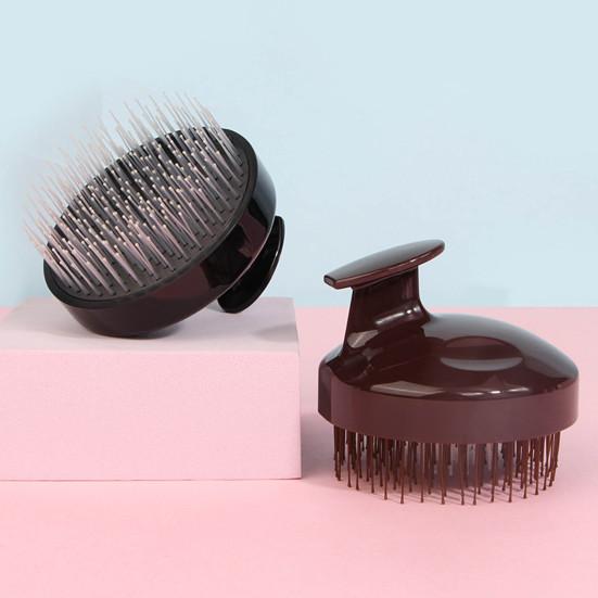 Массажер для кожи головы, щетка для шампуня с эргономичной ручкой для мужчин и женщин, портативный дорожный очиститель для роста волос, скруббер, щетка для очистки