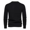 2023 New Warm Men's Pullovers Sweater for Fall and Winter with Solid Color and Soft Material Casual Classic Sweater Men