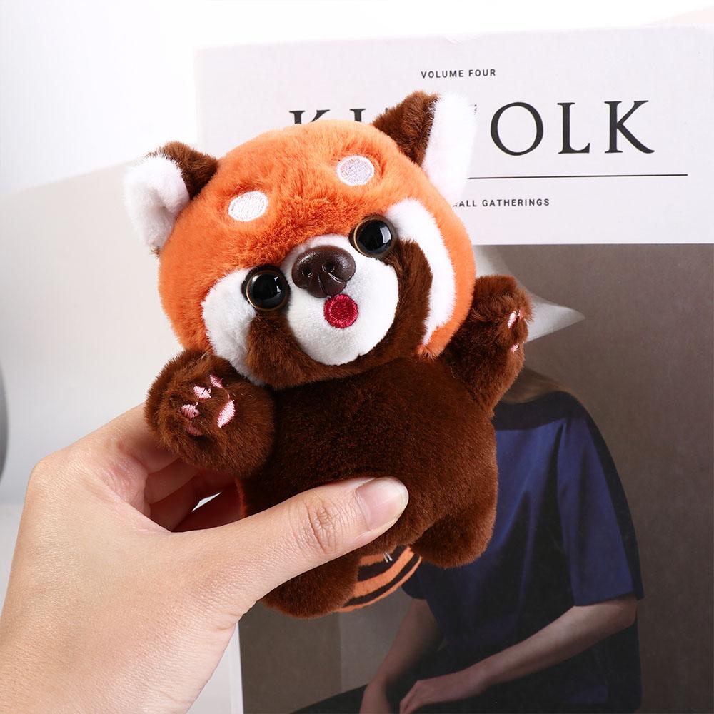 Cartoon Kawaii Animal Plush Pendant Plush Stuffed Red Panda Plushies Pendant Backpack Decor