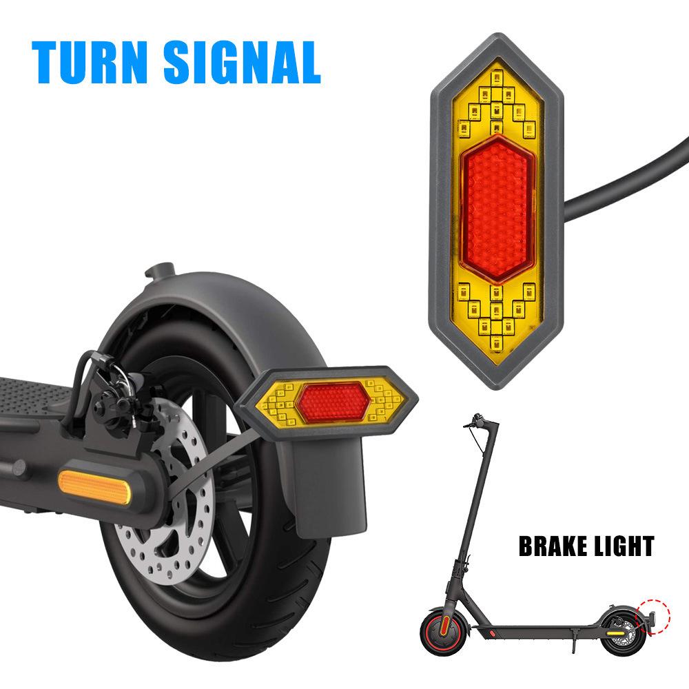Электрический самокат Указатель поворота Задний фонарь Стоп-сигнал с рулевой ручкой Совместим для электрического самоката MAX G30