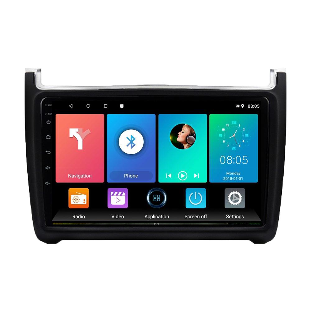2 Din Android автомобильный радиоприемник мультимедийный видеоплеер для Volkswagen Polo Sedan 2008-2018 навигация GPS WIFI головное устройство 1 + 16 ГБ