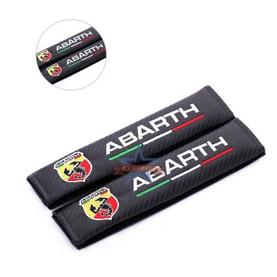 Abarth Накладка на плечо ремня безопасности из углеволокна и кожи
