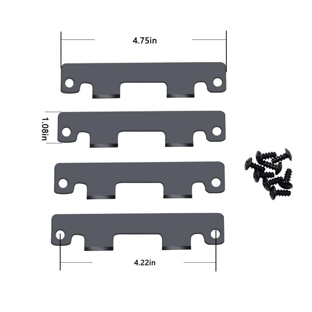 1Set Tailgate Hinge Plates And Screws For Yamaha Rhino 700 Yxr700F 2008-2013