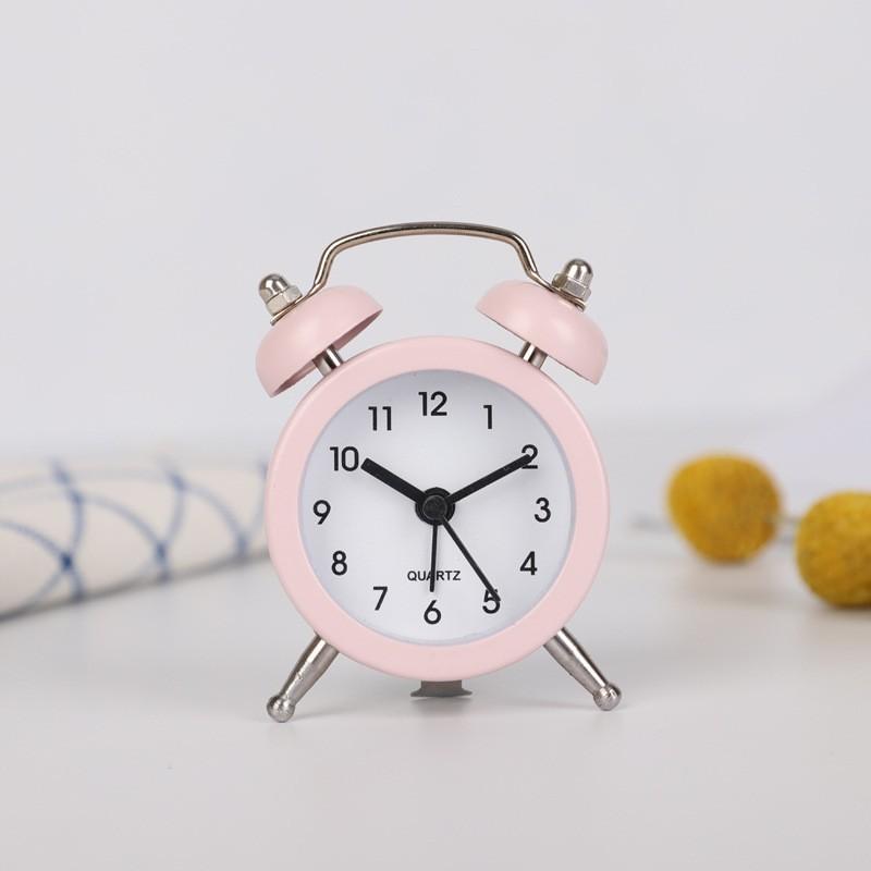 Mini metal small alarm clock student children creative cute electronic small alarm table desktop alarm clock