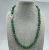 New Faceted 5x8mm Green Emerald Roundel Beads Necklace 18"