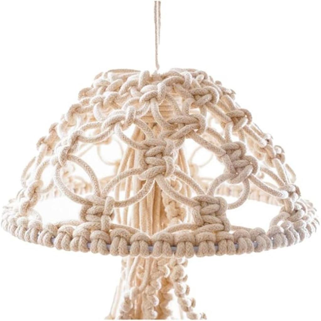 Настенный подвесной светильник в виде медузы в технике макраме, плетеный подвесной светильник в виде медузы, ручная работа, бохо, подвесные украшения, настенный подвесной светильник для спальни, украшение для дома