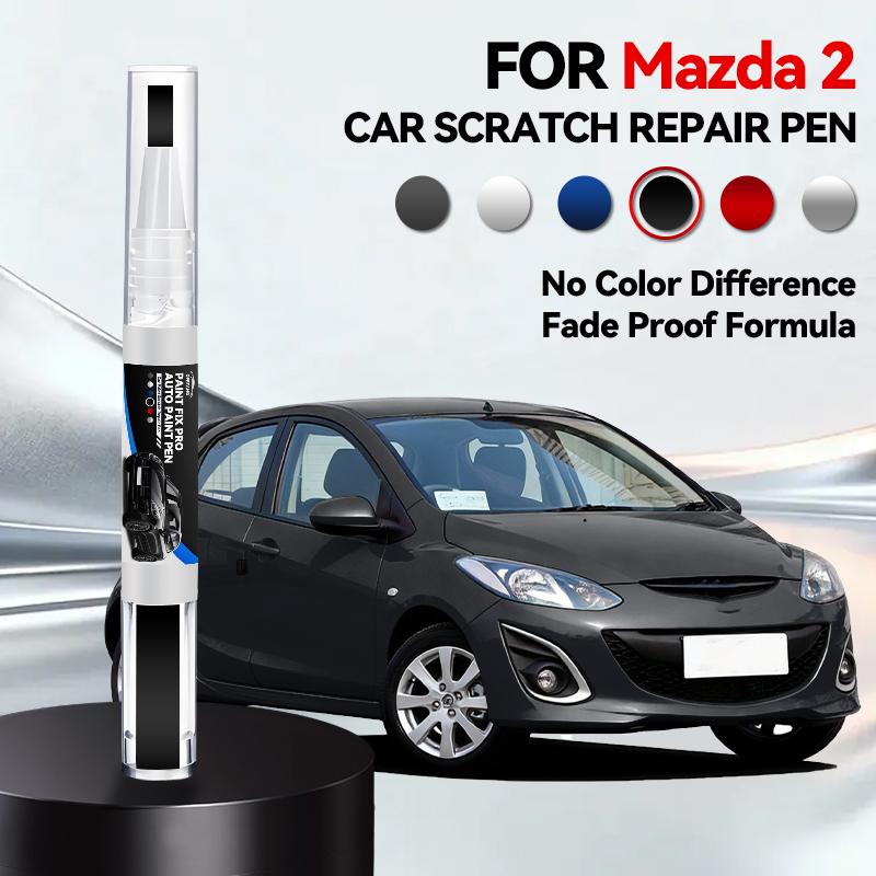For Mazda 2 1996-2026 Car Paint Pen Scratch Repair Detailing Tools Car Accessories Black Spray Paint Color Repair
