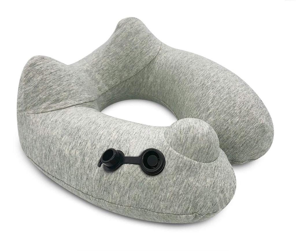 Надувная подушка для шеи Travel Mall с капюшоном, симпатичная удобная подушка для путешествий в самолете, стильная подушка для шеи для путешествий за границу, подушка для шеи для путешествий