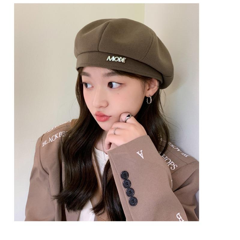 Осенне-зимняя шапка, Детская металлическая азбука, Берет, Шляпа художника