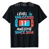 11 Years Old Clothes 11th Birthday Sons Gifts Gamer T-Shirt Level 11 Unlocked Awesome Since 2014 Gaming Controller Saying Tee