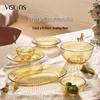 VISIONS Corning Crystalline 8-Piece Heat-Resistant Glass Dinnerware Set