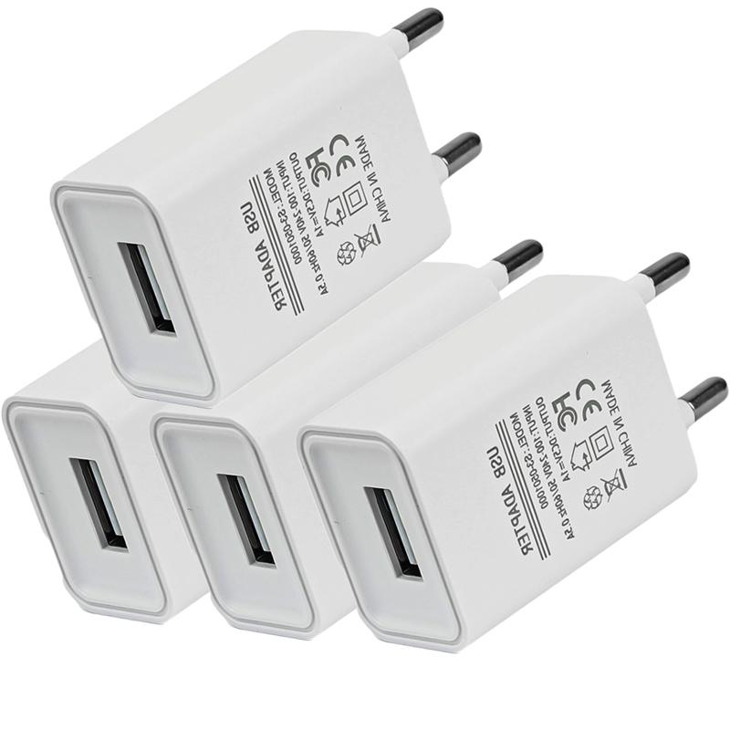 5/1 шт. Универсальное зарядное устройство для телефона 5 В 1 А с европейской вилкой USB, адаптер питания для iPhone iPad Samsung Xiaomi Redmi Google