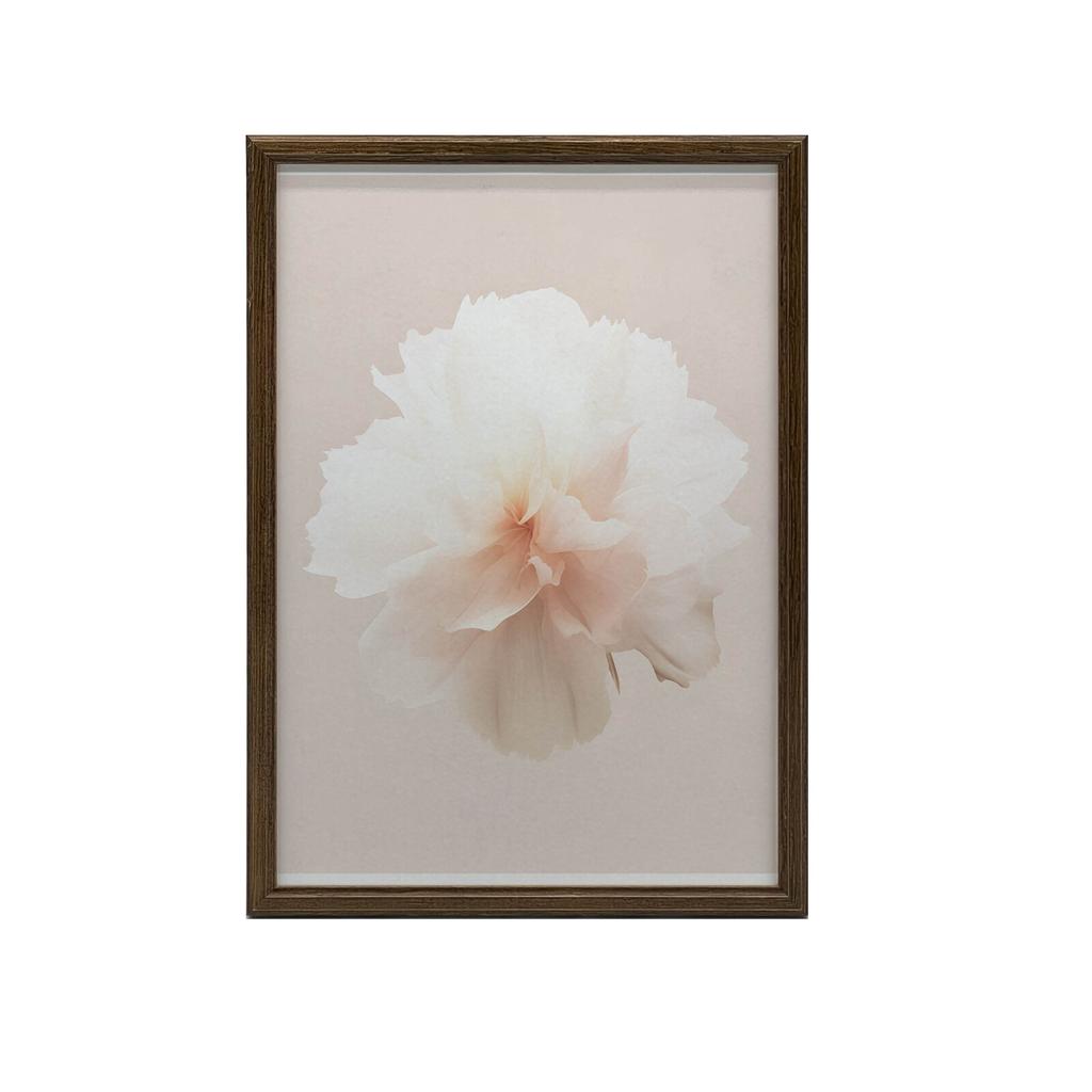 Pastelowy Kwiat W Detalu Pastelowy Kwiat W Detalu, 70X100 Cm, Rama Drewniana Jasny Dąb, Papier Matowy 230 Gsm