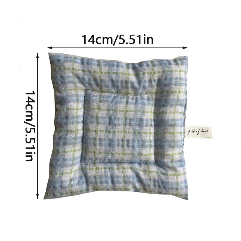 1шт корейский Ins обеденный стол кухонный клетчатый стеганый подстаканник из хлопка и льна