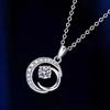 S925 Sterling Silver Moon Necklace for Women, Fashionable and Versatile, Light Luxury Niche Accessories
